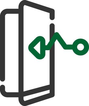 Exit Strategy Creative Icon Design vector