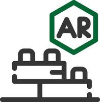 Ar Building Blocks Creative Icon Design vector