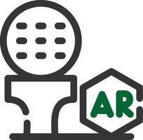 Arkansas golf creativo icono diseño vector