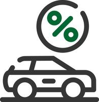 Vehicle Leasing Creative Icon Design vector