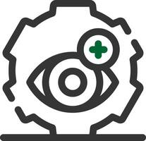 Optometry Practice Creative Icon Design vector