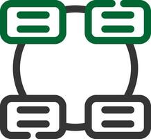 Nondirectional Cycle Creative Icon Design vector