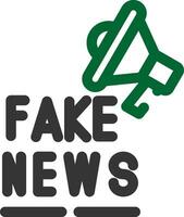 Fake News Creative Icon Design vector