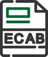 ECAB Creative Icon Design vector