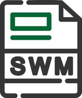 SWM Creative Icon Design vector