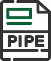 PIPE Creative Icon Design vector