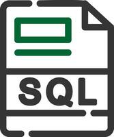 SQL Creative Icon Design vector