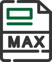 MAX Creative Icon Design vector