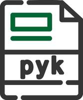 pyk Creative Icon Design vector