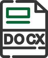 DOCX Creative Icon Design vector