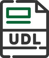 UDL Creative Icon Design vector