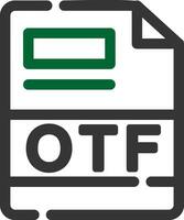 OTF Creative Icon Design vector