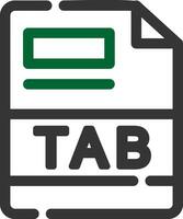 TAB Creative Icon Design vector