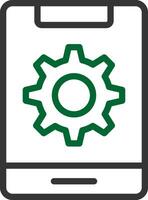 Mobile Setting Creative Icon Design vector
