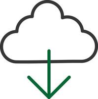 Cloud Download Creative Icon Design vector