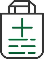 Medical Bag Creative Icon Design vector