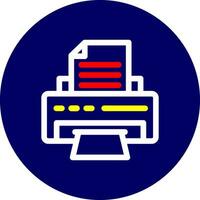 Printer Creative Icon Design vector
