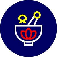 Herbal Treatment Creative Icon Design vector