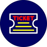 Ticket Creative Icon Design vector