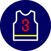 baloncesto jersey creativo icono diseño vector