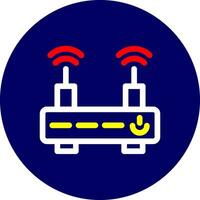 WiFi Router Creative Icon Design vector