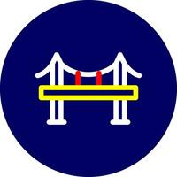 diseño de icono creativo de puente vector