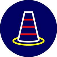 Traffic Cone Creative Icon Design vector