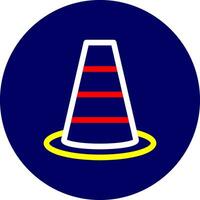 Traffic Cone Creative Icon Design vector