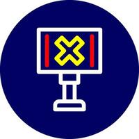 Railroad Crossing Creative Icon Design vector