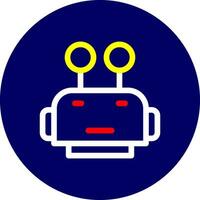 robot cara creativo icono diseño vector