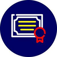 Certificate Creative Icon Design vector