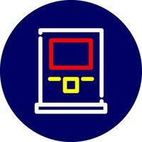 Atm Machine Creative Icon Design vector
