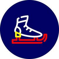 diseño de icono creativo de patines de hielo vector
