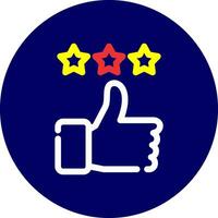 Thumbs Up Creative Icon Design vector