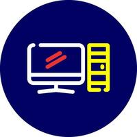 Computer Creative Icon Design vector