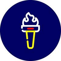 Pirates Torch Creative Icon Design vector