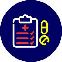 Medical Prescription Creative Icon Design vector