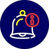Notification Bell Creative Icon Design vector