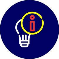 Light Info Creative Icon Design vector