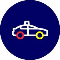 diseño de icono creativo de coche de policía vector