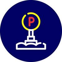 Parking Sign Creative Icon Design vector