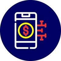 Digital Money Creative Icon Design vector