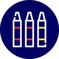 Crayon Creative Icon Design vector