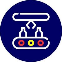 Conveyor Belt Creative Icon Design vector