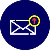 Upload Email Creative Icon Design vector