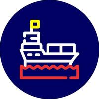 Ship Creative Icon Design vector