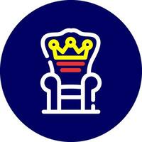 Throne Creative Icon Design vector