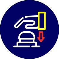 Emergency Button Creative Icon Design vector