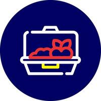 Lunch Box Creative Icon Design vector