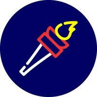 Torch Creative Icon Design vector